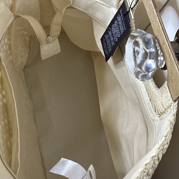 Brave+True Moonshine Bag Bohemian Summer Square Tote Cream NEW - Picture 5 of 6